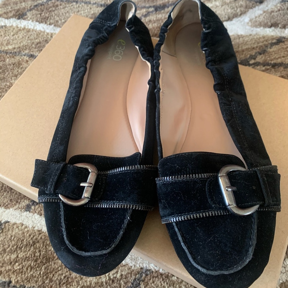 east spirits zipper buckle flats